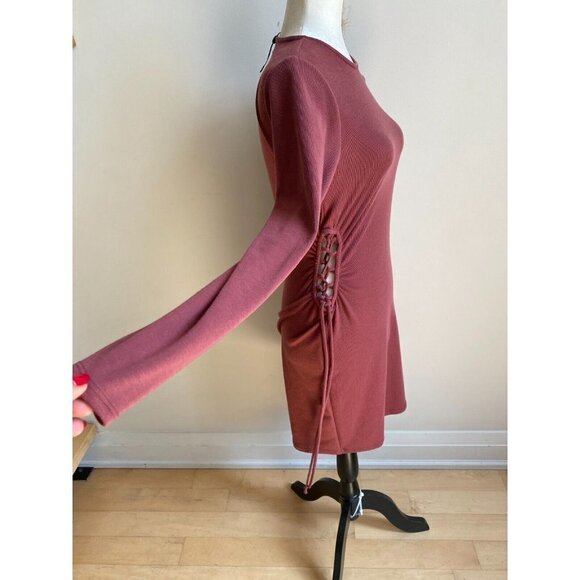 SOCIALITE knit mini dress sz Large side cut out - Picture 3 of 8